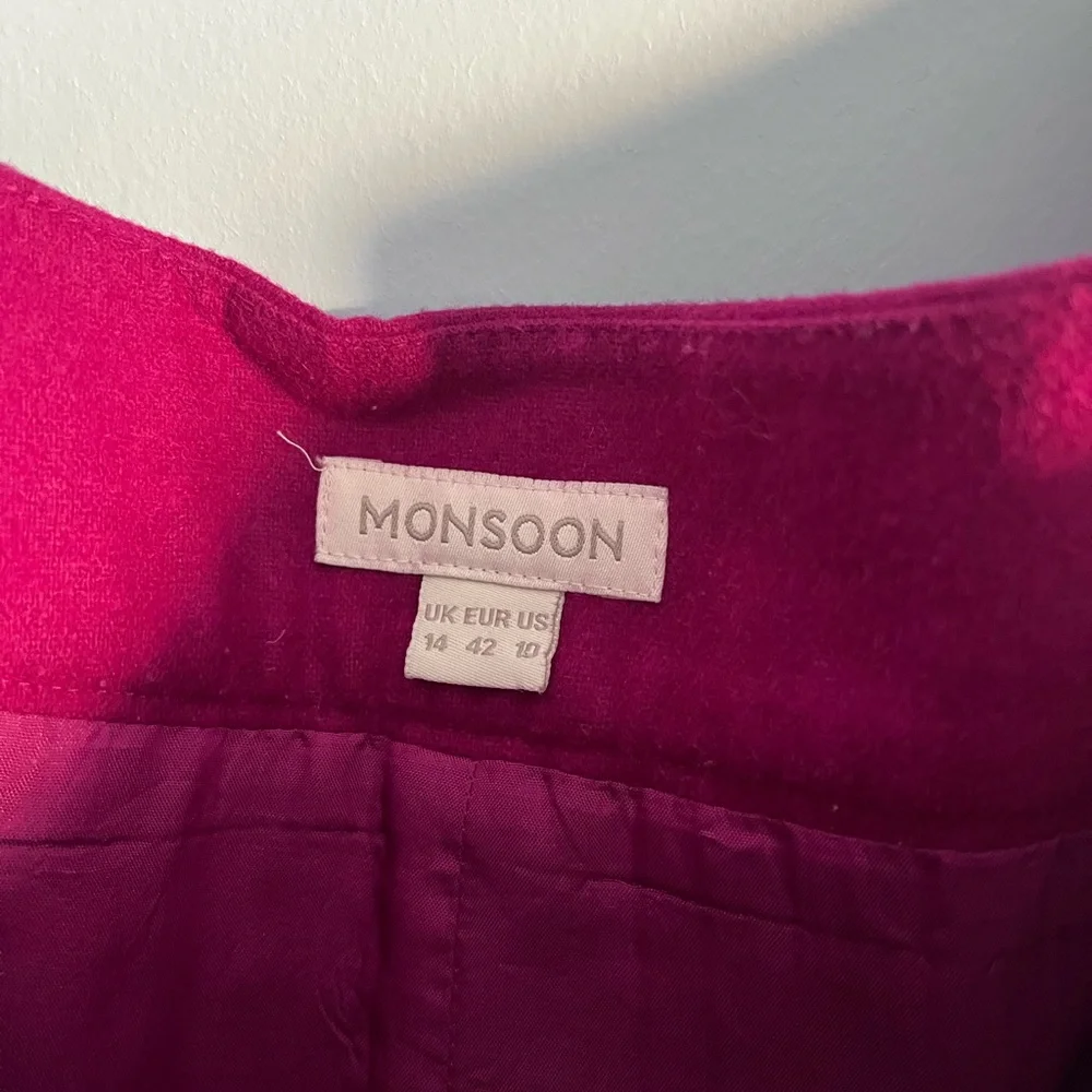 Monsoon Fuchsia Skirt Wool Blend - Picture 3 of 4